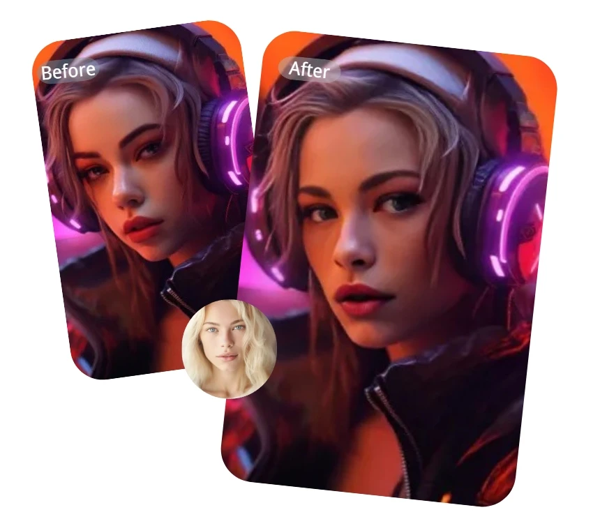 What is AI Head Swap - Example transformation