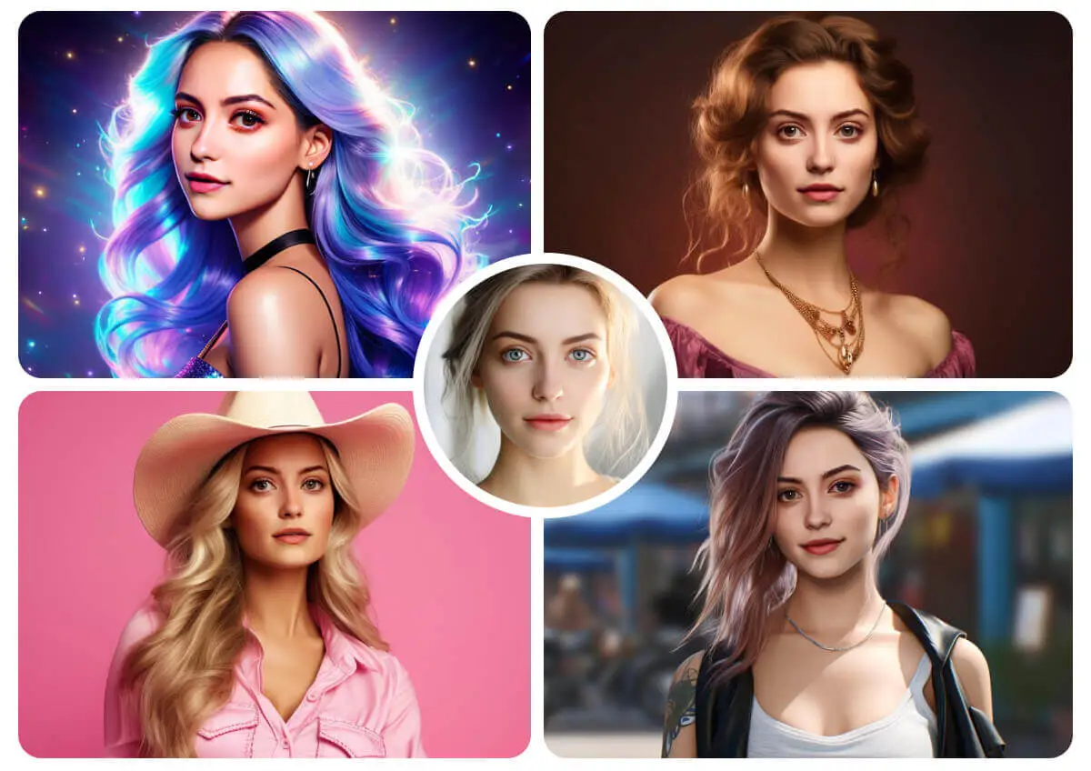 Before and after face swap example on RemakeFace.ai