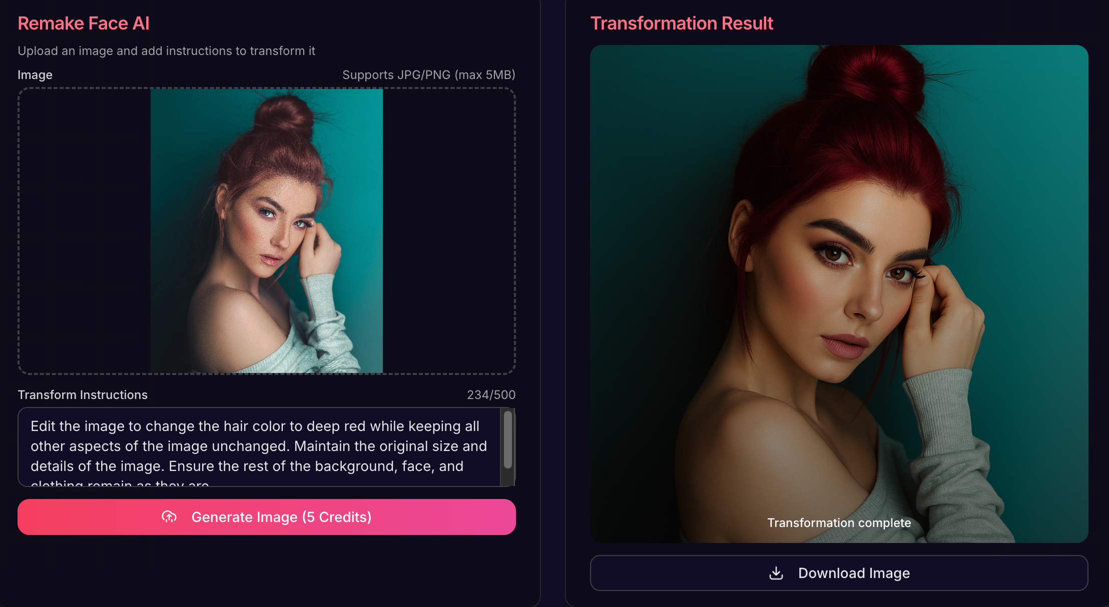3. Let Remake Face AI Work